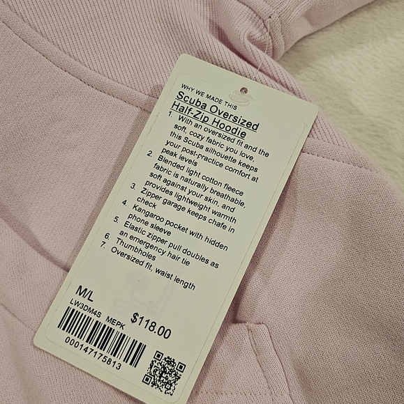 LULULEMON Scuba Oversized Pink - Picture 3 of 4